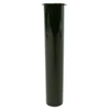 upright glossy black child resistant pre roll tube standing with its lid closed