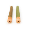 109mm Pre-Rolled Tube Green Hybrid Hemp Wrap with Natural Wood Tip (9mm x 30mm) [200 per Case]