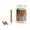 109mm Pre-Rolled Tube Standard Brown Hemp Wrap with Wood Tip (11mm x 30mm) [100 per Case]