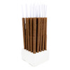 109mm Pre-Rolled Cone Dark Brown Hybrid Hemp Wrap with Wood Tip (9mm x 30mm) [50 per Case]