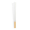 98mm Yellow Tipped - Refined White Designer Pre-Rolled Cones - [800 Cones per Case]