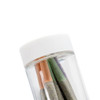 90 millimeter clear glass mini jar - fits 44 millimeter cap child resistant jar only 200 per case