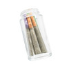 90 millimeter clear glass mini jar - fits 44 millimeter cap child resistant jar only 200 per case