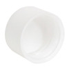 30mm Jumbo Matte White Smooth Cap - Child Resistant - [CAP ONLY] - [400 per bag]