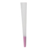 98mm Pink Tipped Cones - Refined White Paper - Designer Pre-Rolled Cones - [800 Cones per Case]
