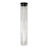 120mm Clear Glass Single Width Cork Tube with Black Silicone Cap [400 per Case] - Silicone-Caps_120mm-125mm-Tube_0046.jpg