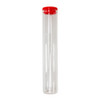 120mm Clear Glass Single Width Cork Tube with Silicone Cap - 9 Color Choices [400 per Case]