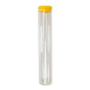 120mm Clear Glass Single Width Cork Tube with Silicone Cap - 9 Color Choices [400 per Case]