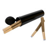 116mm SafeLock Wide Pre-Roll Tubes - Black - Child Resistant [225 tubes per Case] [Caps Closed]