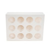 12 Pack Display Box Insert - Glass Tubes - White [115mm x 22mm INSERT ONLY] [50 per Case]