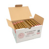 109mm Pre-Rolled Tube Standard Brown Hemp Wrap Embedded Bullet Glass Tipped - Spiral Rolled (11mm x 30mm) [100 per Case]