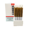90mm Pre-Rolled Cone Standard Brown Hemp Wrap with Black Ceramic Tip (9mm x 25mm) [75 per Case]