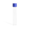 115mm Glass Pre-Roll Tubes with Child-Resistant Blue Smooth Cap [400 tubes per Case]