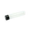 125mm Clear Jumbo Glass Tube with 30mm Jumbo Matte Black Smooth Cap - Child Resistant [400 per Case]