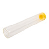 120mm Clear Glass Single Width Cork Tube with Yellow Silicone Cap [400 per Case] - Silicone-Caps_120mm-125mm-Tube_0094.jpg