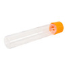 115mm Clear PET Tube with 22mm Matte Orange Smooth CR Cap [400 per case] - 115mm_PET_Tubes_0038_1000px.jpg