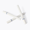 Cigarette Style Tubes - High Flow Filter, White Hemp Paper, White Tip
