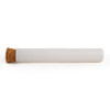 125mm matte white glass tube with standard cork left
