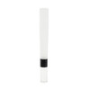 90mm Pre-Rolled Cone Refined White Paper with No Pinch Glass Tip and Mesh Screen (9mm x 30mm) [75 per Case]