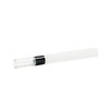 90mm Pre-Rolled Cone Refined White Paper with No Pinch Glass Tip and Mesh Screen (9mm x 30mm) [75 per Case]