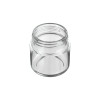 2 Oz Clear Glass Jar with Child Resistant Plastic Matte Black Lid [200 per case]