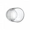 3 Oz Clear Glass Jar with Child Resistant Plastic Matte Black Lid [100 per case]