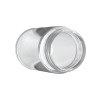 5 Oz Clear Glass Jar with Child Resistant Plastic Matte Black Lid [100 per case]