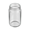 5 Oz Clear Glass Jar with Child Resistant Plastic Matte Black Lid [100 per case]