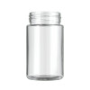 5 Oz Clear Glass Jar with Child Resistant Plastic Matte Black Lid [100 per case]