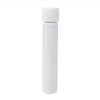 115 millimeter white pet plastic pre roll tube with smooth white child resistant cap front