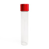 115 millimeter glass pre roll tubes with child resistant red alumite cap front