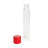 115 millimeter glass pre roll tubes with child resistant red alumite cap uncapped