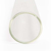 125 millimeter  extra wide glass tube open upclose