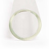 125 millimeter  single wide glass tube open upclose