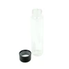 125 millimeter clear jumbo glass tube 30 millimeter jumbo matte black smooth cap child resistant uncapped