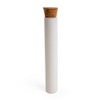 125 millimeter matte white glass tube with standard cork main