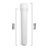  120mm White Super Seal Pre-Roll Tapered Tubes - Child Resistant, Tamper Evident, and Air-Tight Pre-Roll Packaging [500 tubes per Case] 