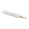 115mm Matte White Glass Tube - Fits 22mm Cap - Child-Resistant - [400 per Case] [TUBE ONLY]