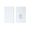 Unbranded White Child-Resistant Push Packs - Dividers for 5 Pre-Rolls - 98mm (Case of 200) 