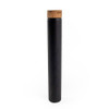 125mm Matte Black Glass Pre-Roll Tubes with T-Cork -front