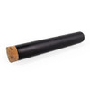 125mm Matte Black Glass Pre-Roll Tubes with T-Cork -left detail