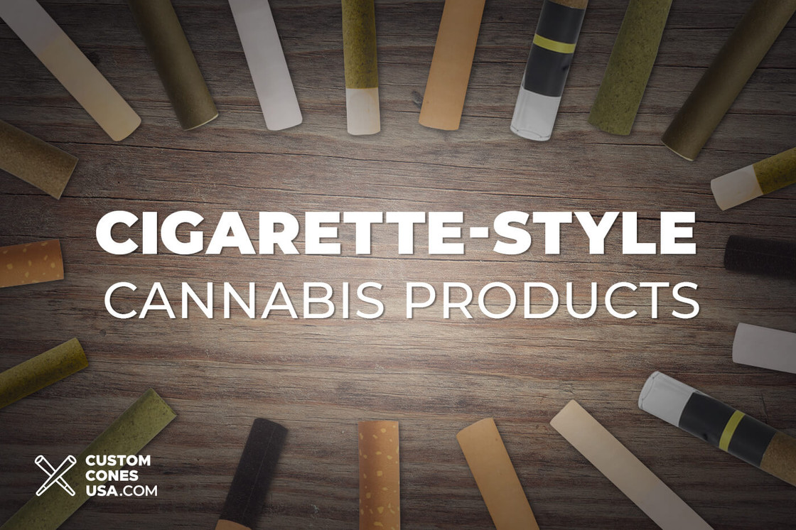 Cigarette Style Tubes - Hemp Filter, Brown Hemp Paper, Black Tip