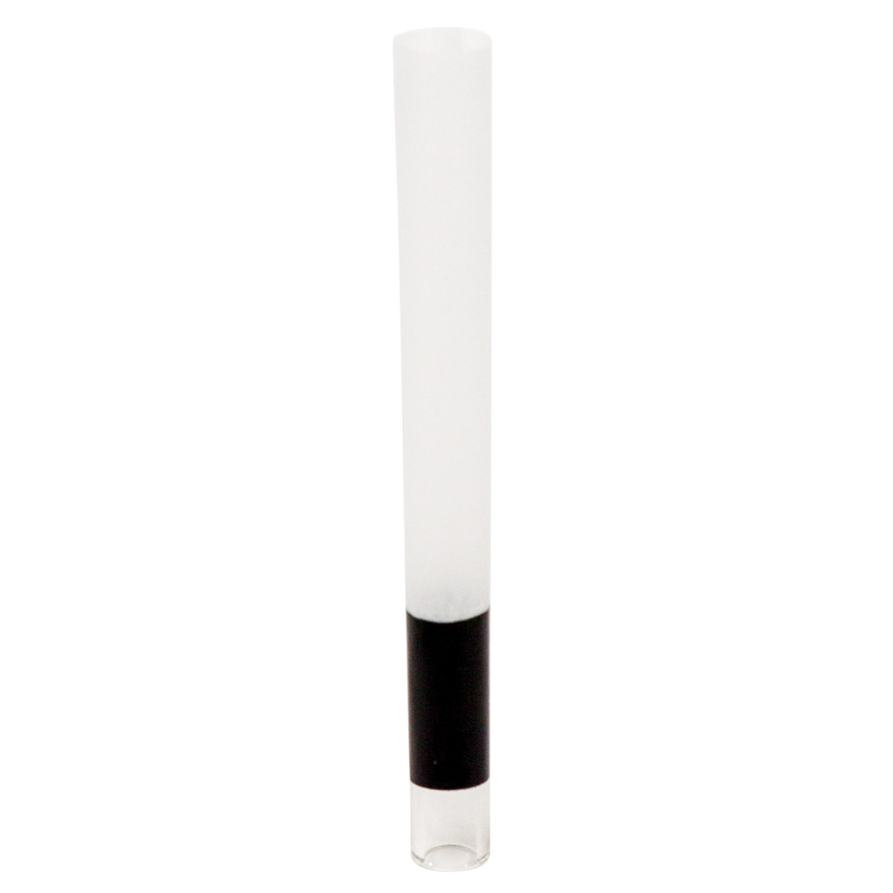 90mm Pre-Rolled Cone Refined White Paper with Glass Tip (9mm x 30mm) [75 per Case]