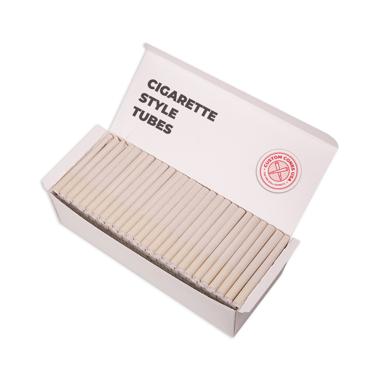 Cigarette Style Tubes - Hollow-Tip Filter, Unbleached Flax Paper