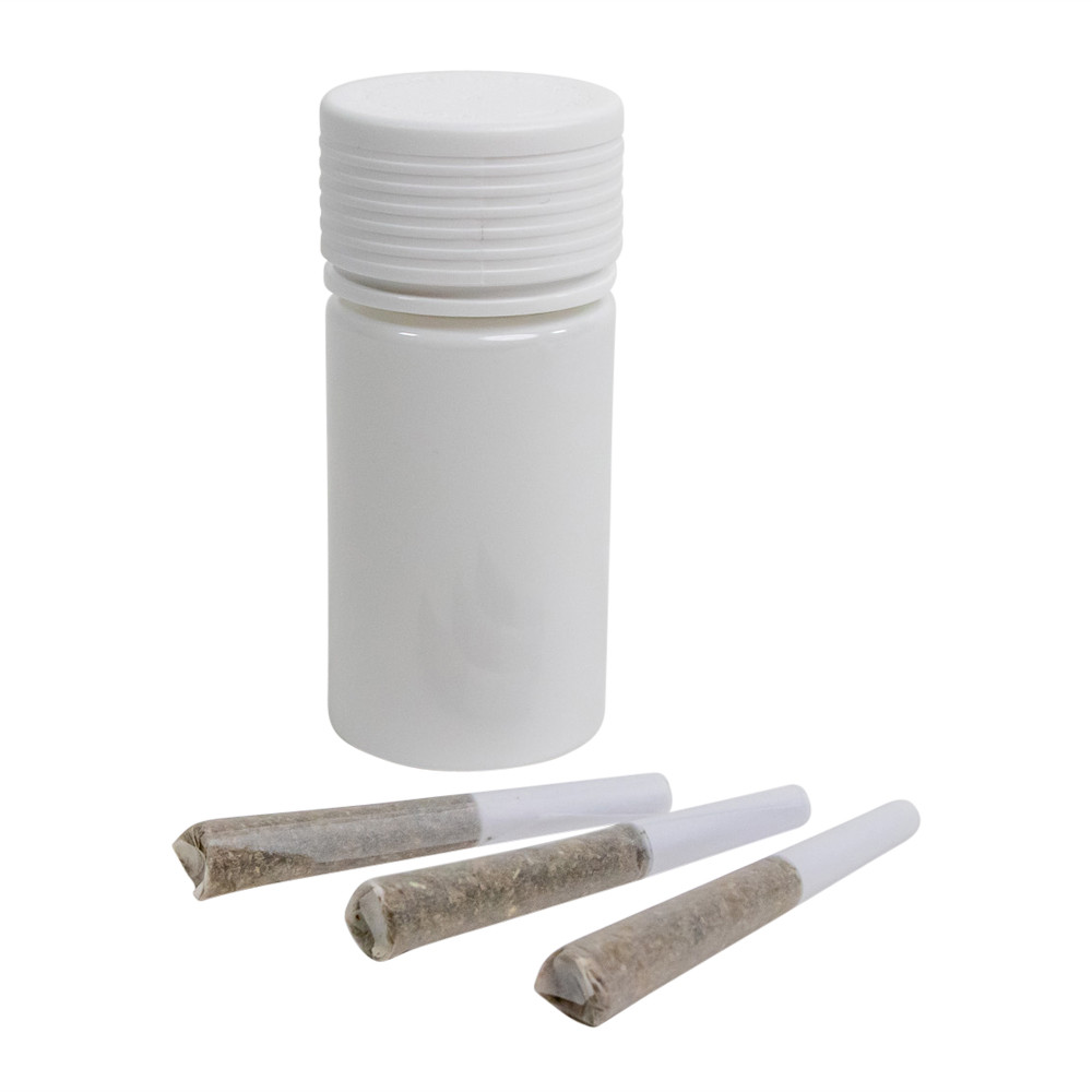 Super Seal Mini Jar - Spiral - White/White | Custom Cones USA