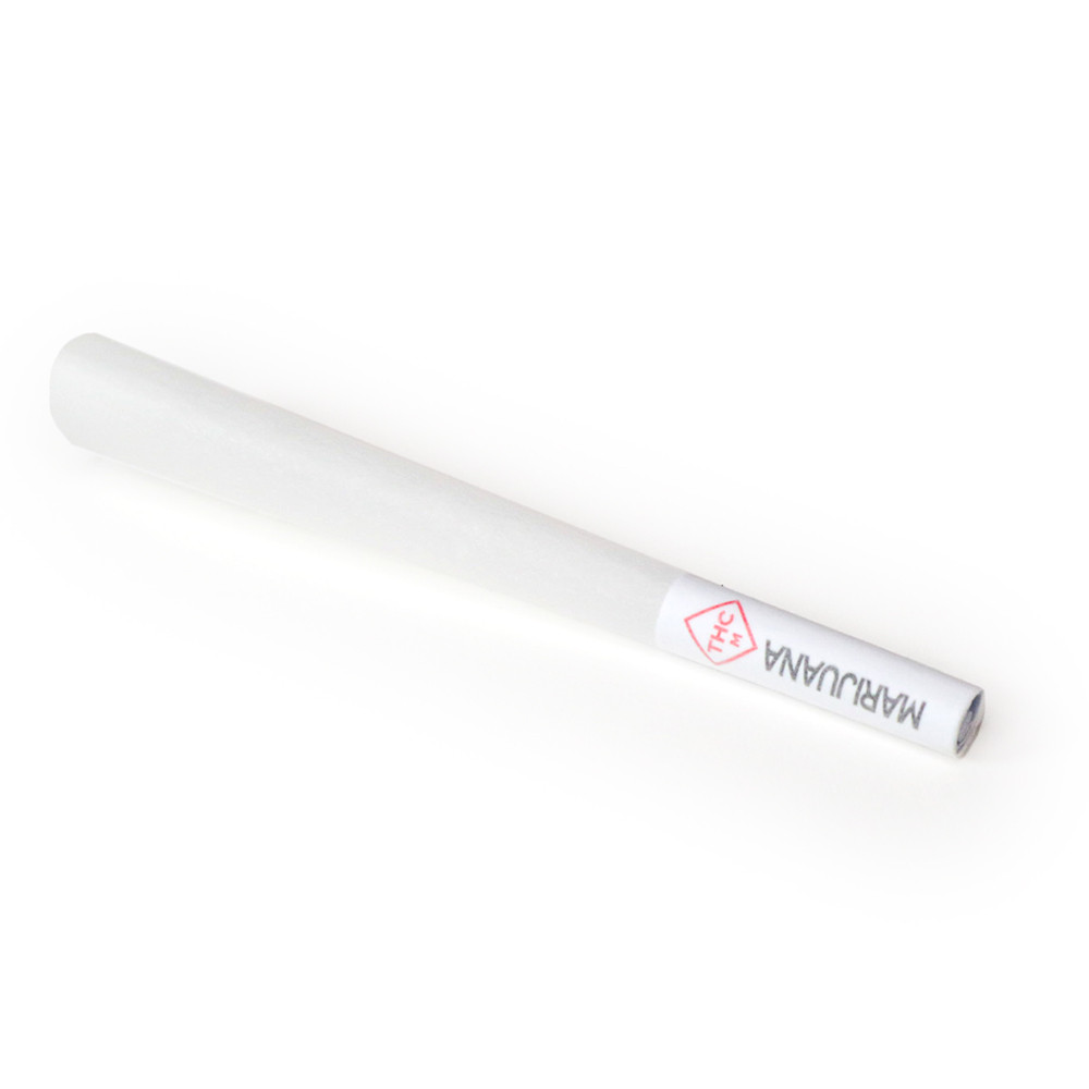 Marijuana/THC Labeled 84mm/26mm Pre-Rolled Cone Refined White ...