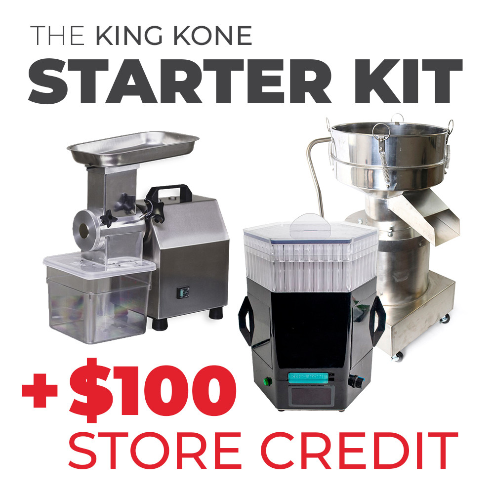King Kone Starter Kit - Filling Machine, Grinder Plus $200 Instant