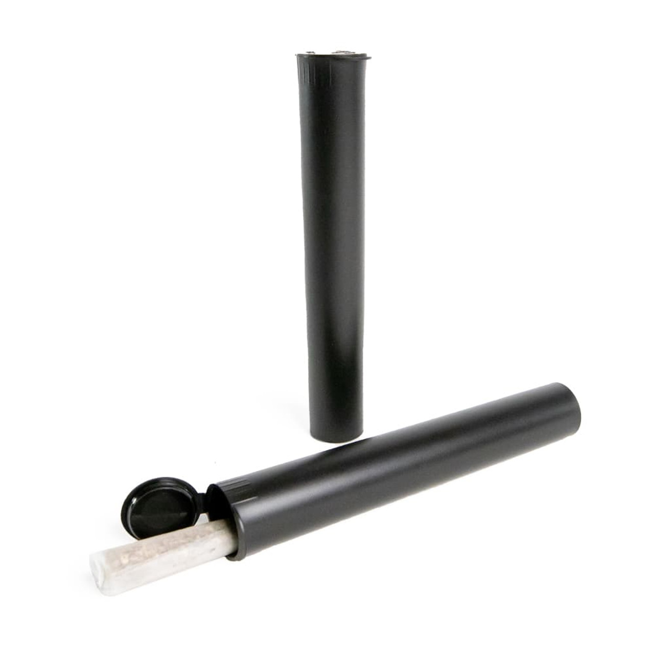 W Gallery 100 Black 116mm Tubes Pop Top Joint is Open Smell-Proof Pre-Roll  Blunt J Oil-Cartridge BPA-Free Plastic Container Holder Vial fits RAW Cones  110mm 109mm King Lean 98 Special 120mm