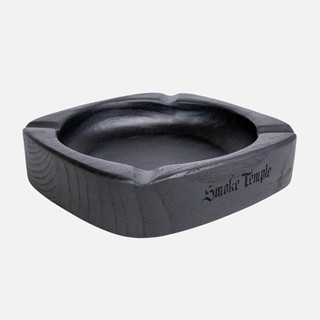 Smoke Temple Black Wooden Ashtray