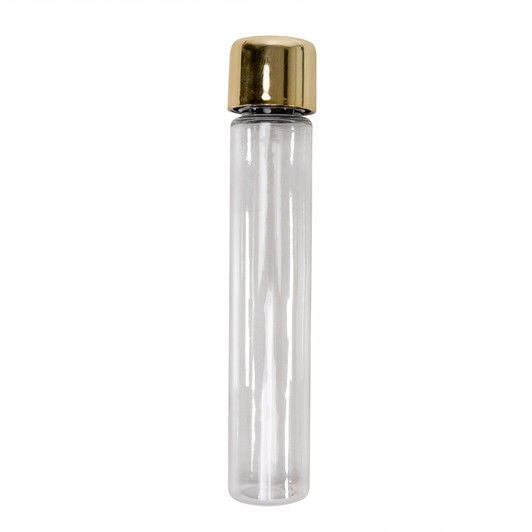 115mm Clear PET Tube with 22mm Metallic Gold CR Cap [400 per case] - 115mm_PET_Tubes_0113_1000px.jpg